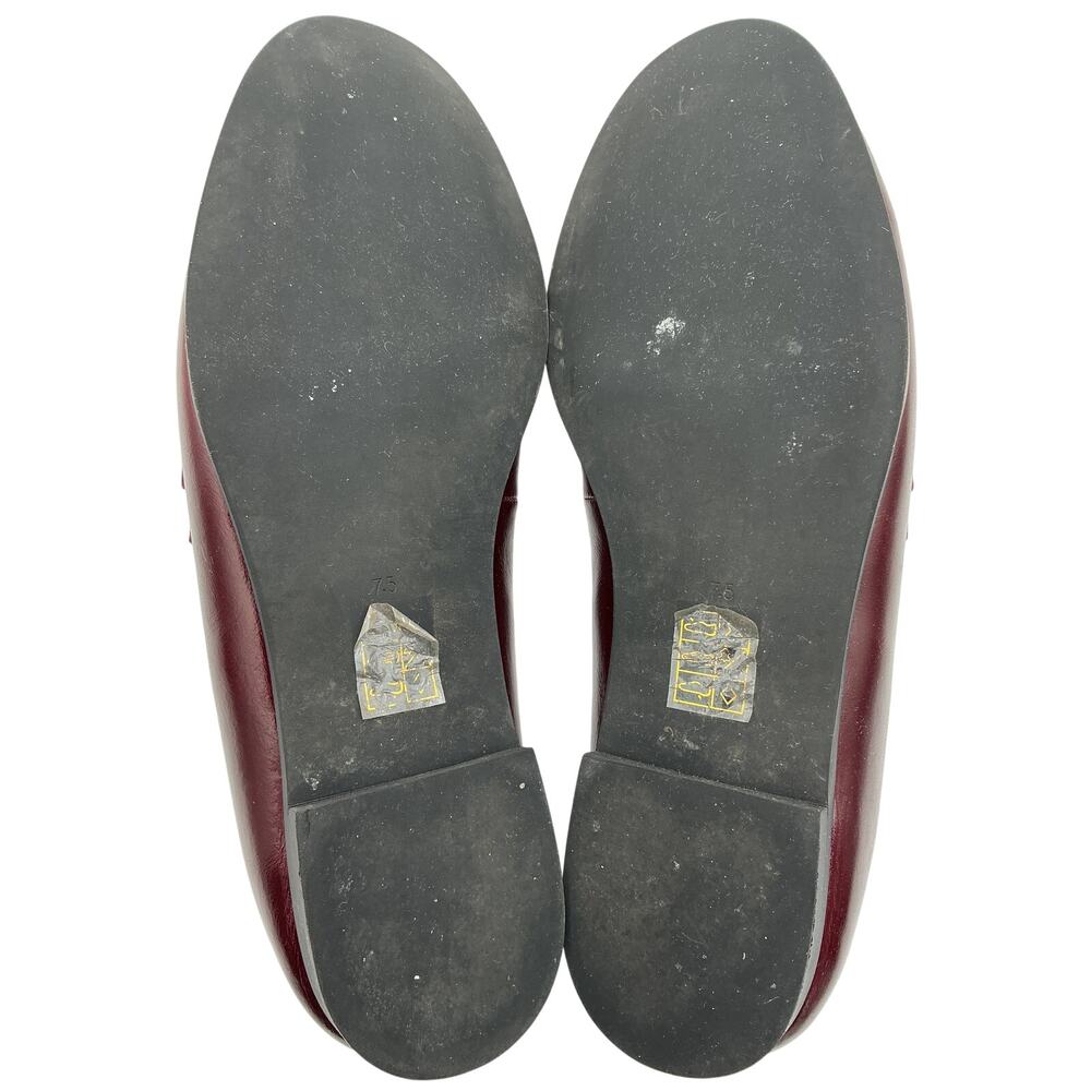 Jeffrey Campbell Polished Burgundy Loafed Loafers Size 7.5 - Picture 7 of 7